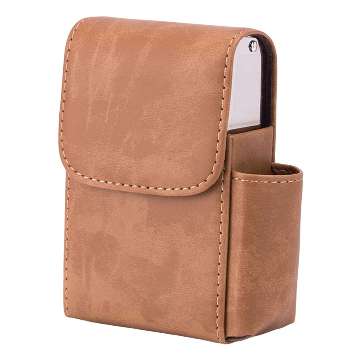 Leather   Holder Hard Case 20 No Texture Brown
