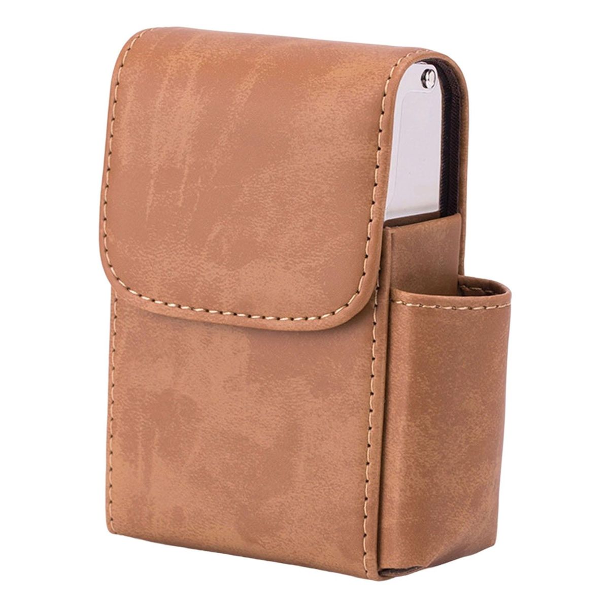 Leather   Holder Hard Case 20 No Texture Brown