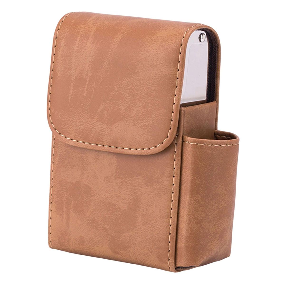 Leather   Holder Hard Case 20 No Texture Brown