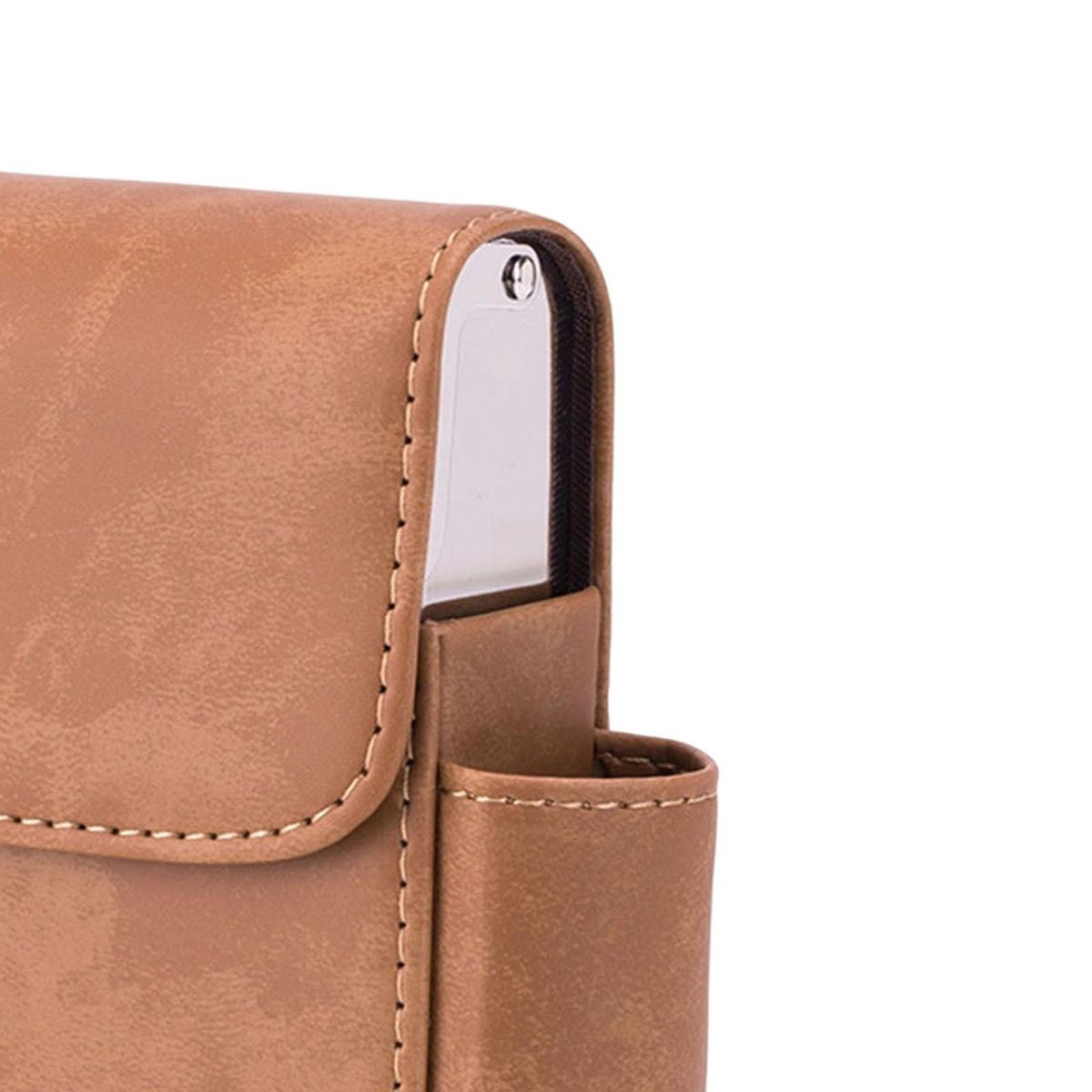 Leather   Holder Hard Case 20 No Texture Brown