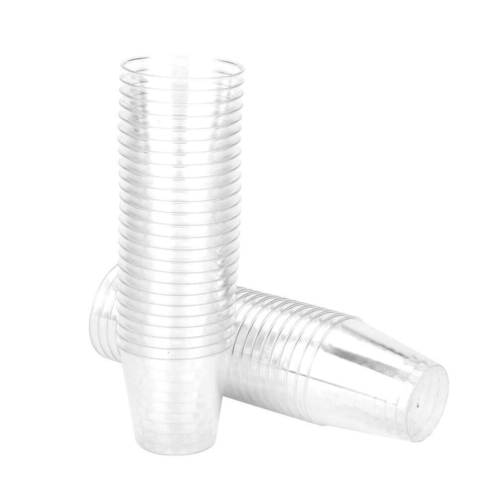 Clear Plastic Disposable Party Shot Glasses Jelly Cups