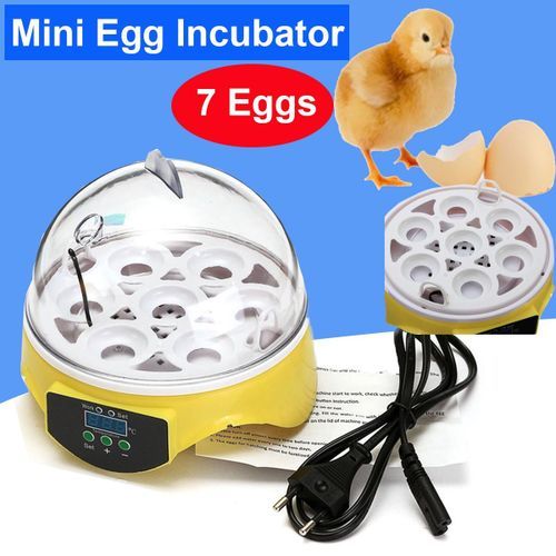 7 Eggs Digital Hatcher Incubator Brooder Automatic Temperature Turning Control