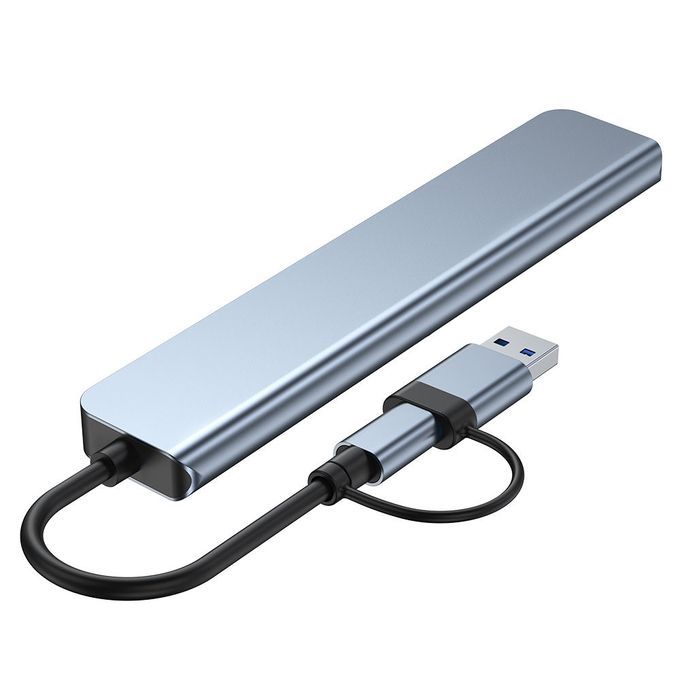 7in1 Multi Ports USB Type C Hub Splitter Adapter Expansion Dock