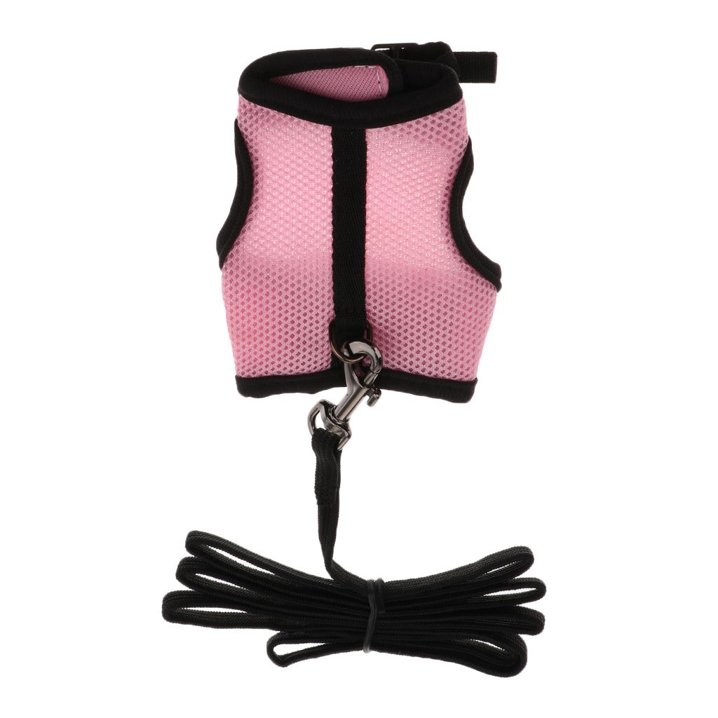 Rabbit Ferret Breathable Mesh Vest Harness Leash Walking