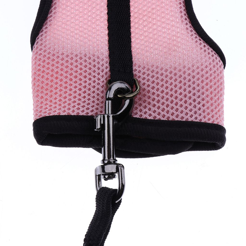 Rabbit Ferret Breathable Mesh Vest Harness Leash Walking