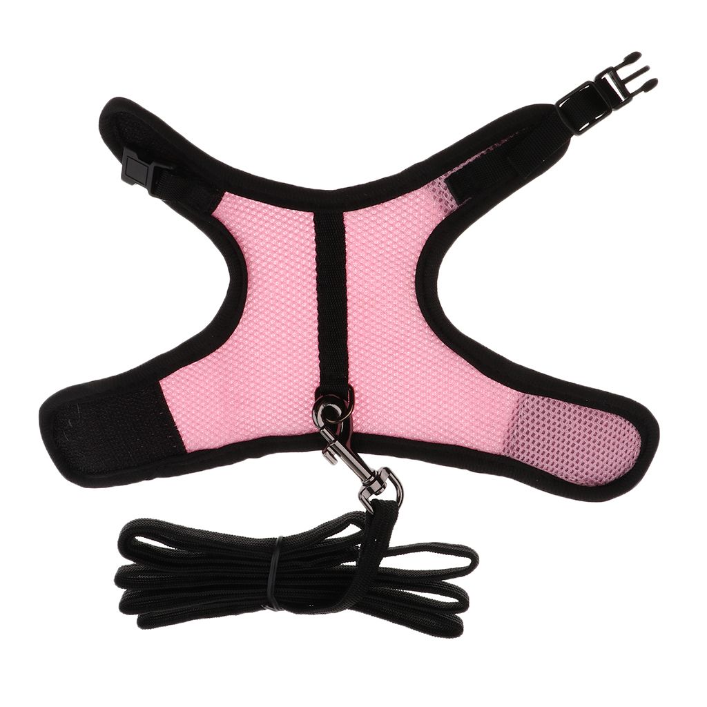 Rabbit Ferret Breathable Mesh Vest Harness Leash Walking