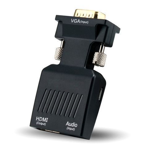 VGA HDMI Adapter With 3.5mm Audio Output 1080P HDTV AV Converter Cable PC Notebook Projector Monitor VGA To HDMI Adapter