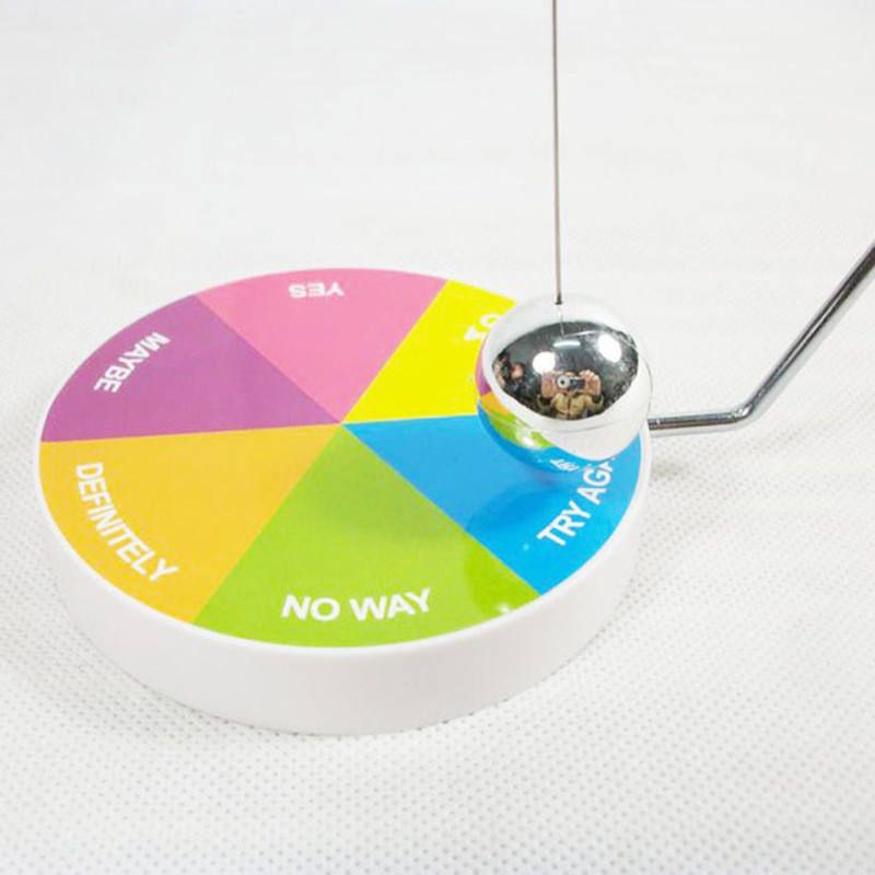 Creative Magnetic Decision Maker Ball Swing-Black White
