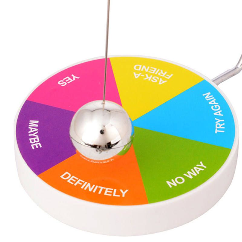Creative Magnetic Decision Maker Ball Swing-Black White