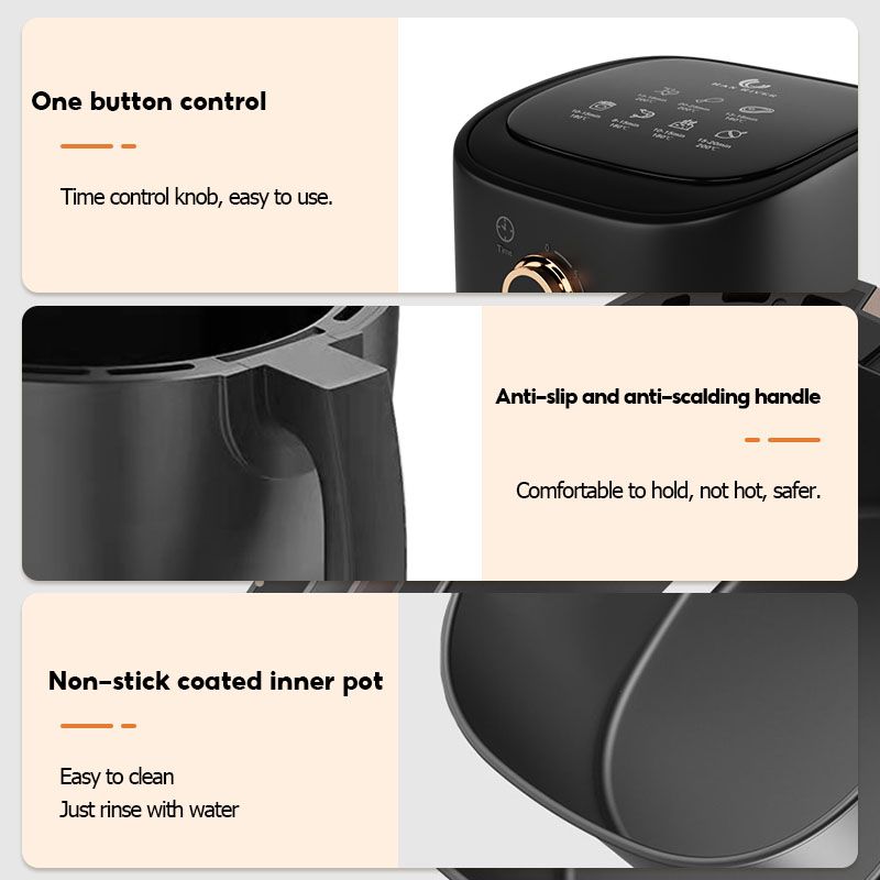 3.5 Litres Air Fryer (HRAF04BK) - Black