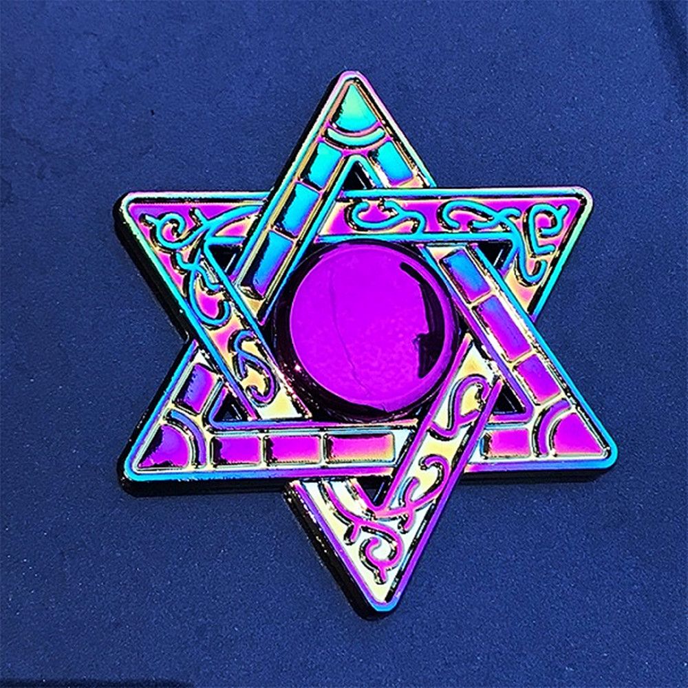 Metal Rainbow Fidget Spinner Colorful EDC Hand Spinner Anti-Anxiety Toy