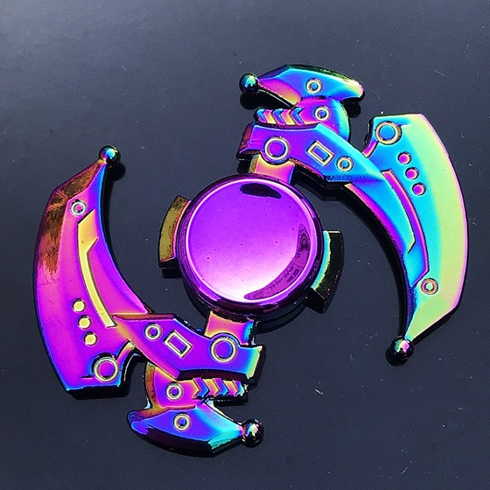 Metal Rainbow Fidget Spinner Colorful EDC Hand Spinner Anti-Anxiety Toy
