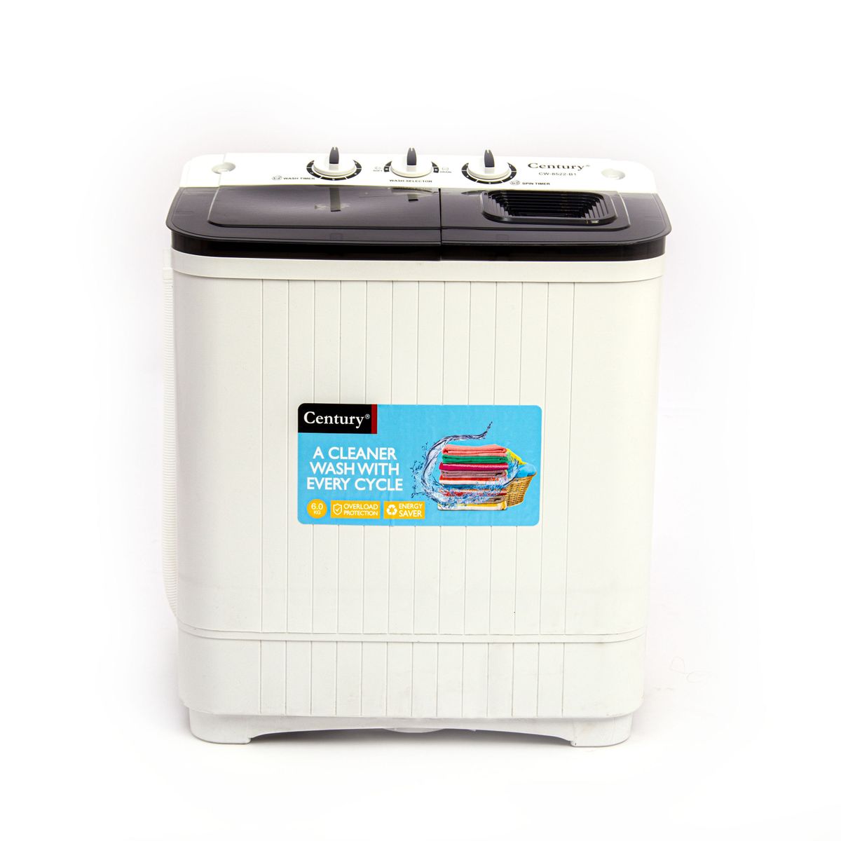 6KG Twin Tub Wash And Spin Top Loader (CW-8522-B1)