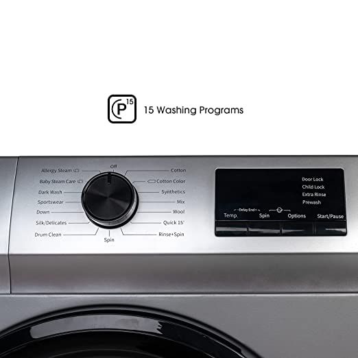 6kg Front Loader Washing Machine (WFVB6010MS)- Silver With One Year Warranty.