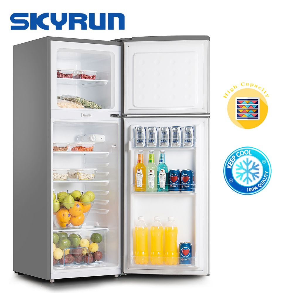 138 Litres Double Door Top Mount Fridge (BCD-138HC) - Silver