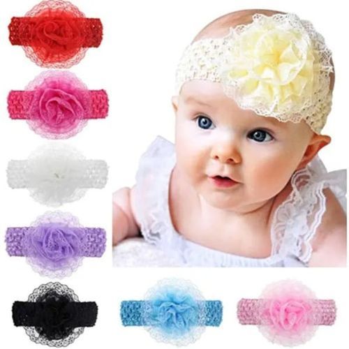 Baby Girl 6 In 1 Small Band Hair Accessories - Multi