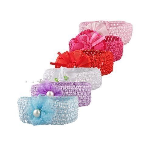 Baby Girl 6 In 1 Small Band Hair Accessories - Multi