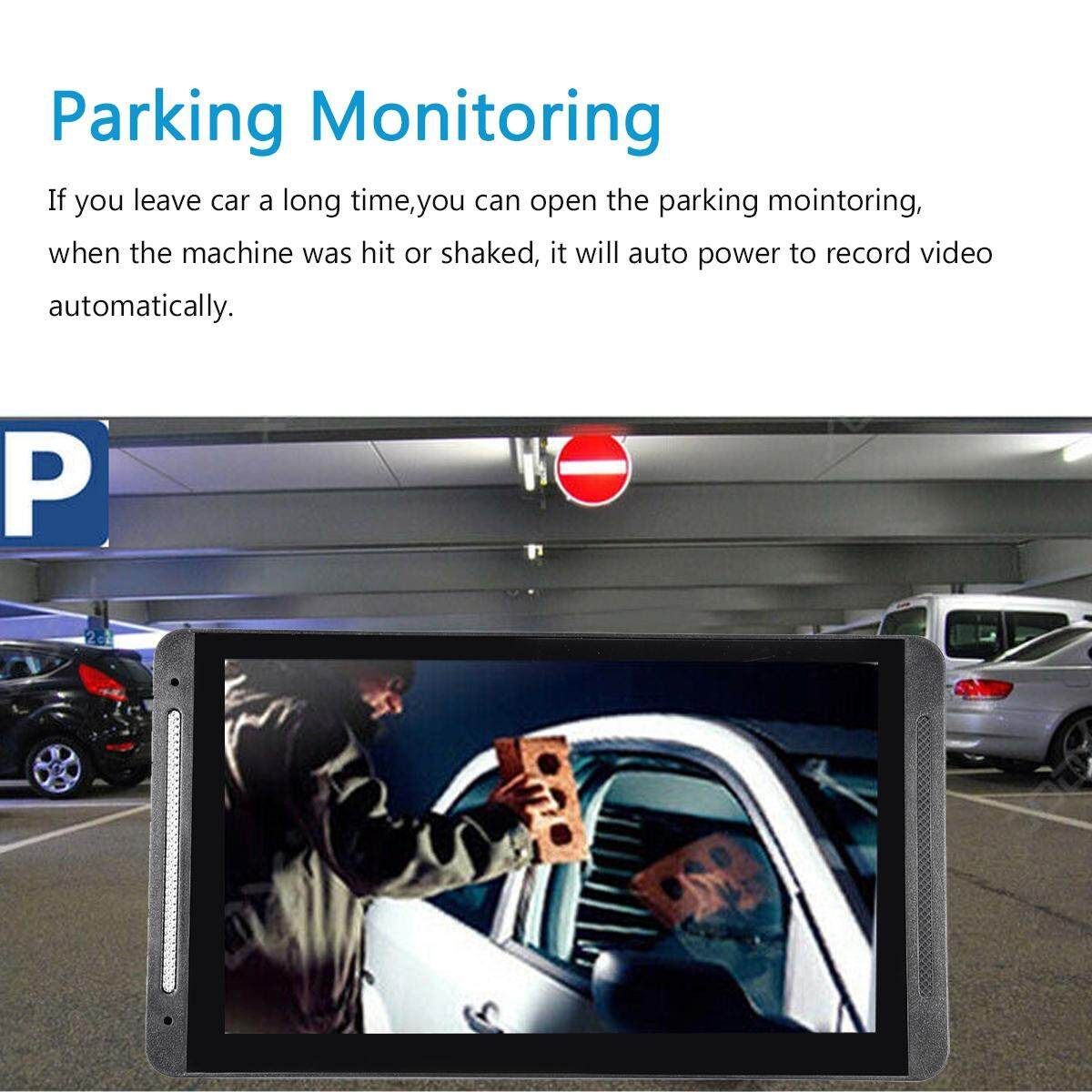 HD 1080P 7" Dual Lens Car DVR Dash Cam Video Camera Recorder GPS Navigation