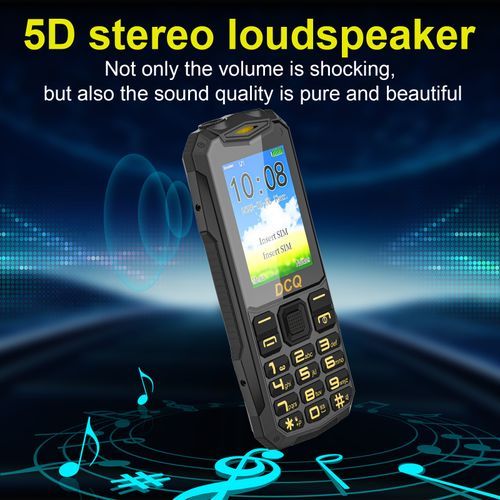 Q1 2.4 5D Louder Speaker 2000mAh Phone - Black