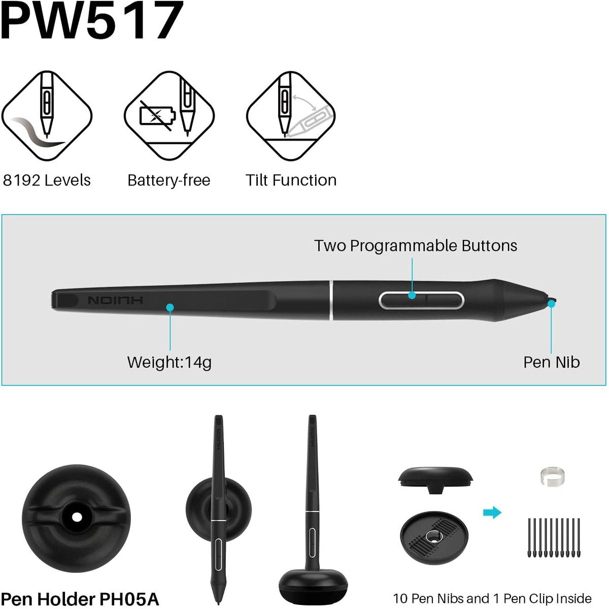 KAMVAS 13 Graphics Drawing Pen Tablet Tilt Support