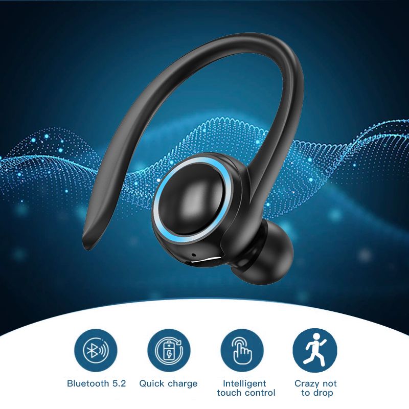 A1S Earhook Bluetooth EarphoneTrue Wireless Headphone