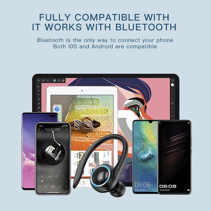 A1S Earhook Bluetooth EarphoneTrue Wireless Headphone