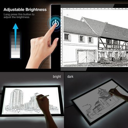 LED Graphic Tablet For Drawing Sign Display Panel Luminous Stencil Gra