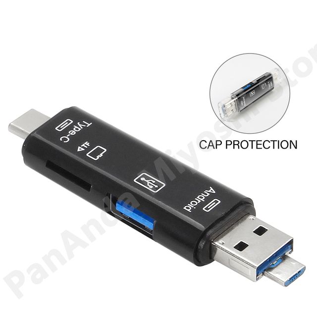 5 In 1 Multifunction OTG SD Memory Card Reader Adapter