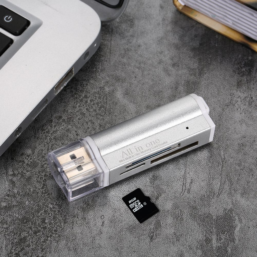 All In One Card Reader USB 2.0 Mini Portable For