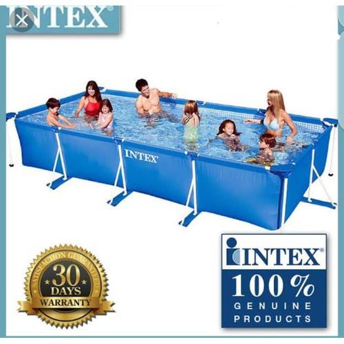 Metal Frame Rectangular  Pool 4.5m X 2.2m X 84cm - Blue