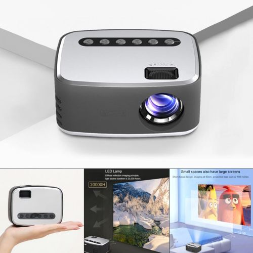 T20 Portable LED Mini Projector 1080P 320x240Pixels