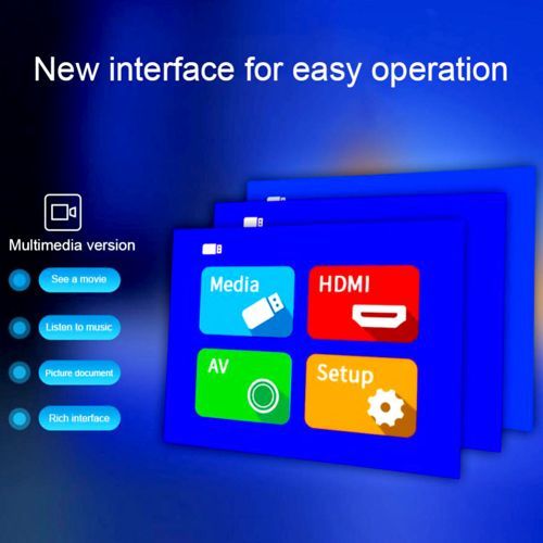 T20 Portable LED Mini Projector 1080P 320x240Pixels