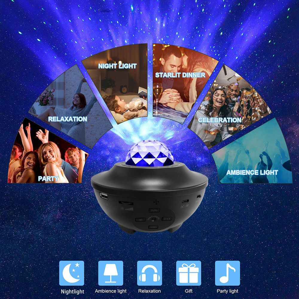 Starry Projector Light Led Night Lamp With Remote Control