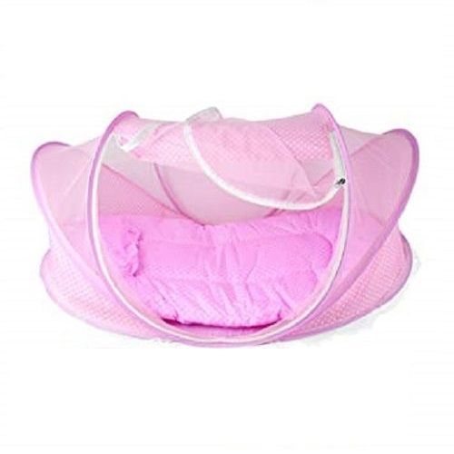 Baby Bath Set - 7pcs + Bed Net -Pink/Dark Blue