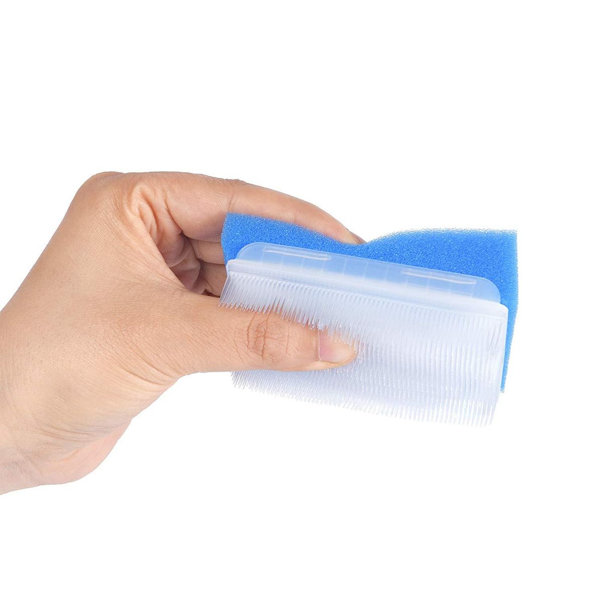 Baby Bath Sponge (6 Pieces) Soft Foam Washer with Cradle Cap Brush Body,Hair and Scalp Clean Gentle Baby Sensory Brush Bath Sponge Brush Multiple color