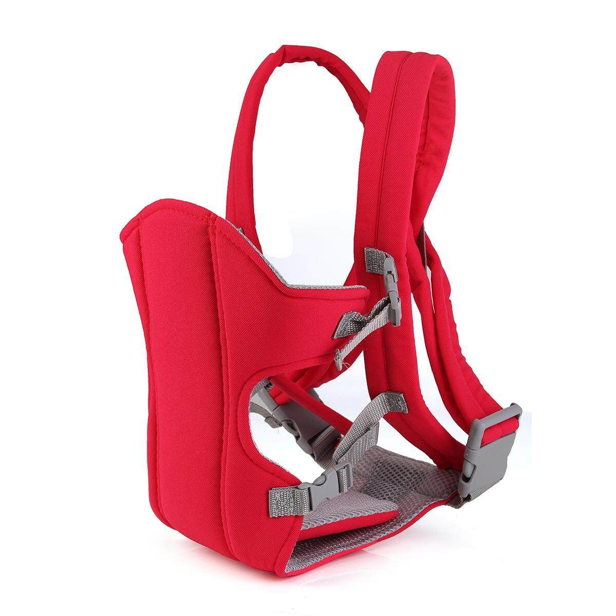 Breathable Infant Baby Carrier Backpack Front Back Rider Sling Comfort Wrap Bag Red (red)