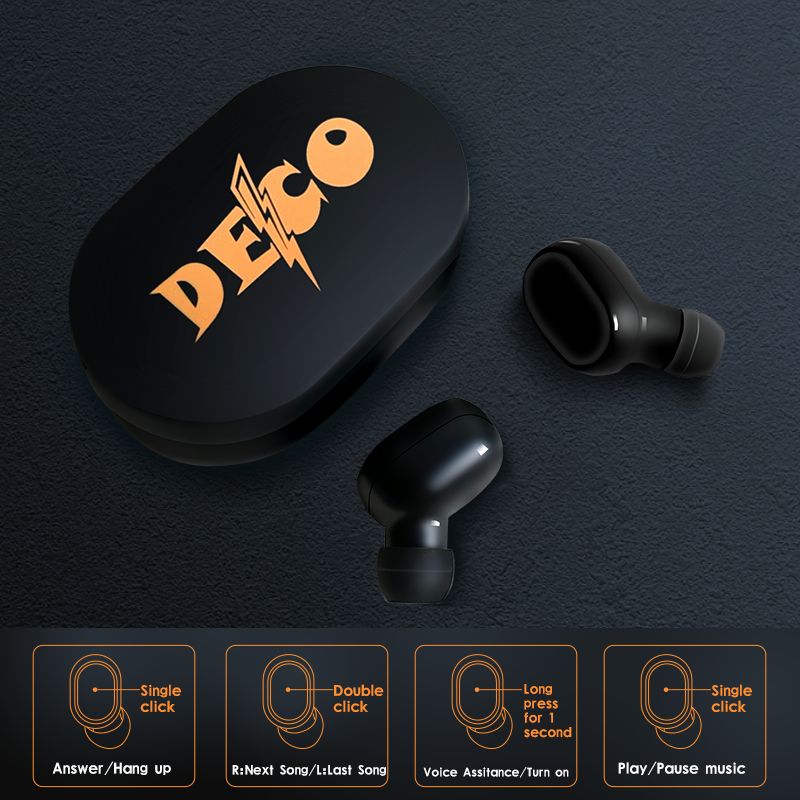 Wireless Earpods Bluetooth 5.2 Button Control Earbuds