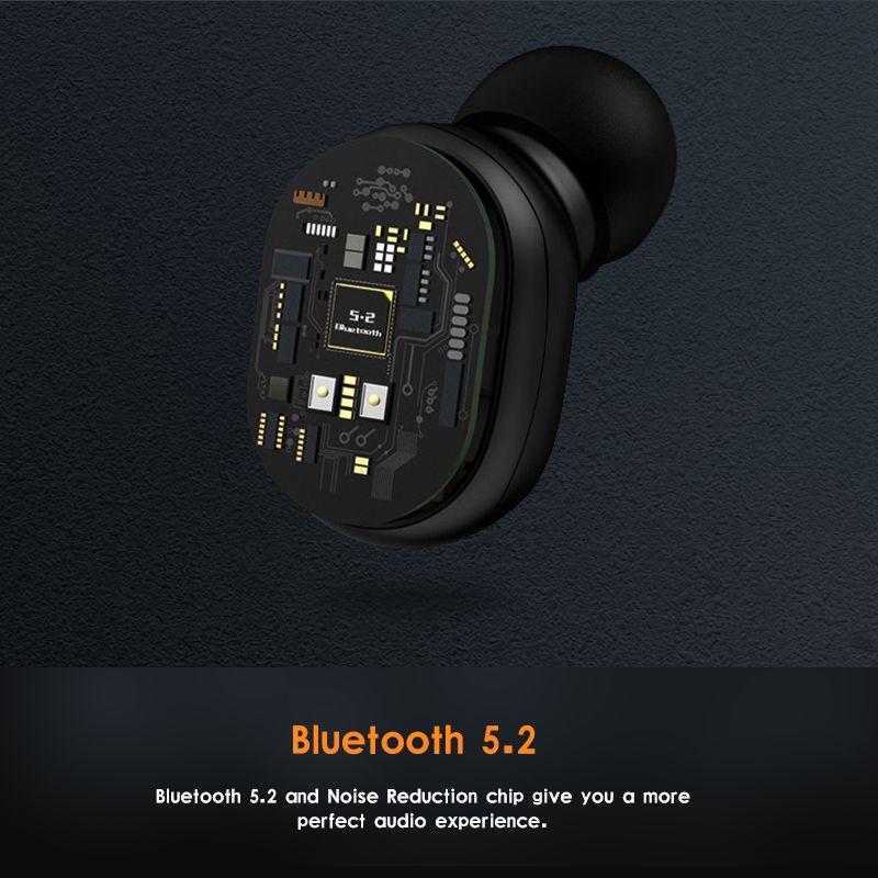 Wireless Earpods Bluetooth 5.2 Button Control Earbuds