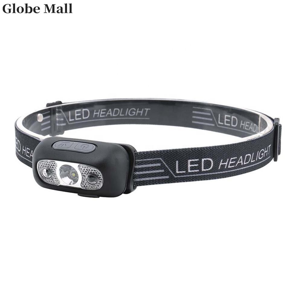 LED Waterproof Induction Headlight Searchlight Flashlight