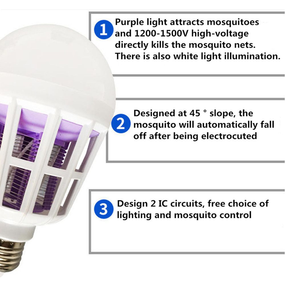 LED Mosquito Lighting Energy-saving Bulb E27 Screw