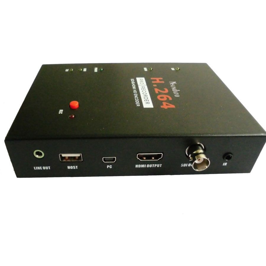 Nsendato 286 SDI HDMI H.264 Pro HDMI Recorder Box With Remote Control Support USB SD Disk SDI HD 3G Video Capture Card Encoder