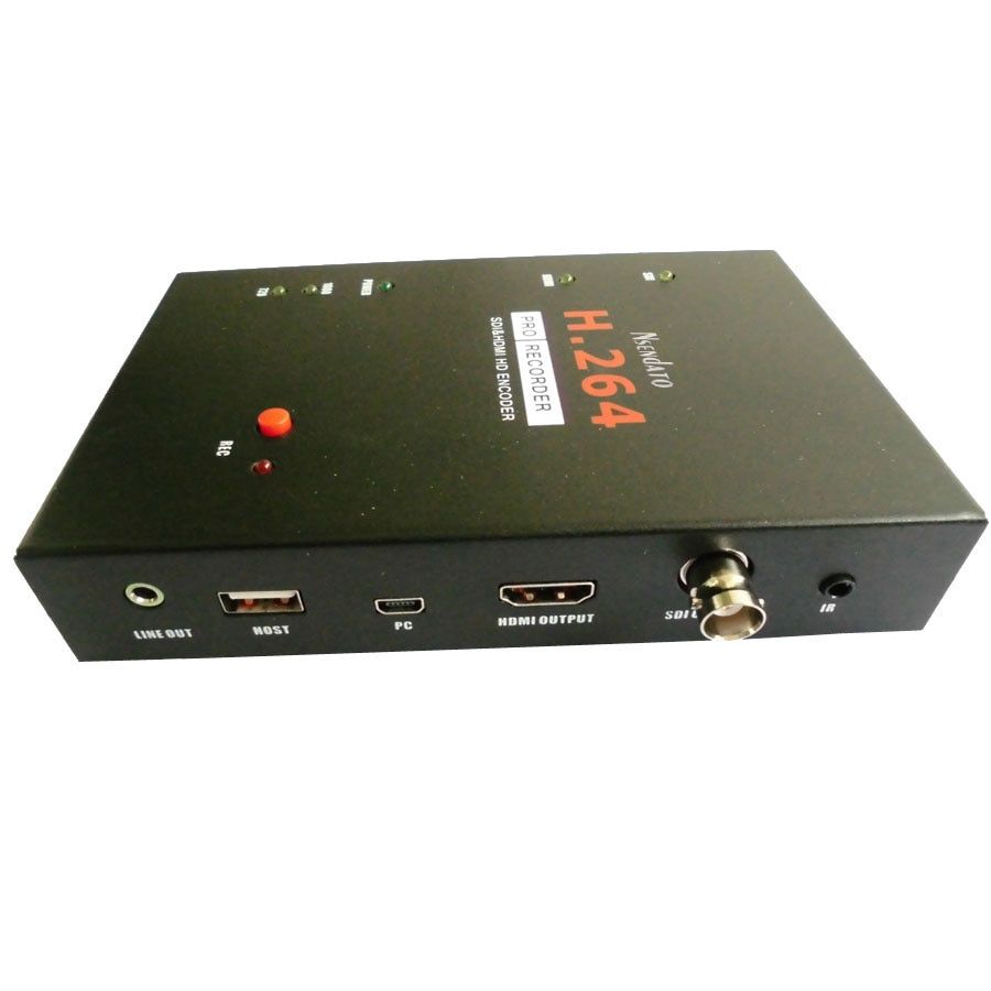 Nsendato 286 SDI HDMI H.264 Pro HDMI Recorder Box With Remote Control Support USB SD Disk SDI HD 3G Video Capture Card Encoder