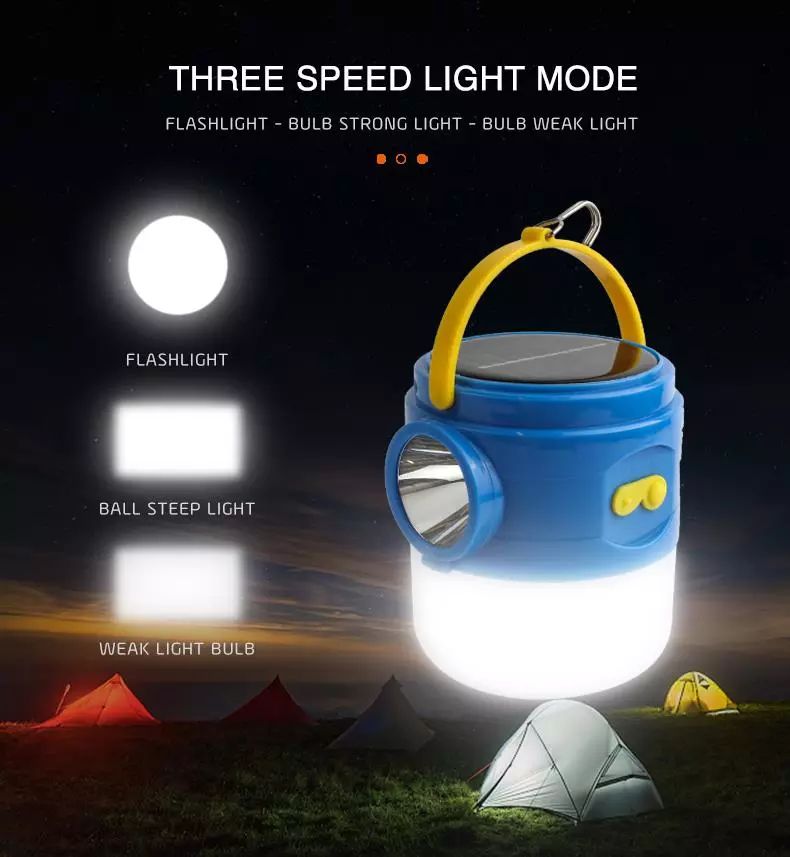 Solar Waterproof Bulb Lamp Lighting Lamp Portable Light