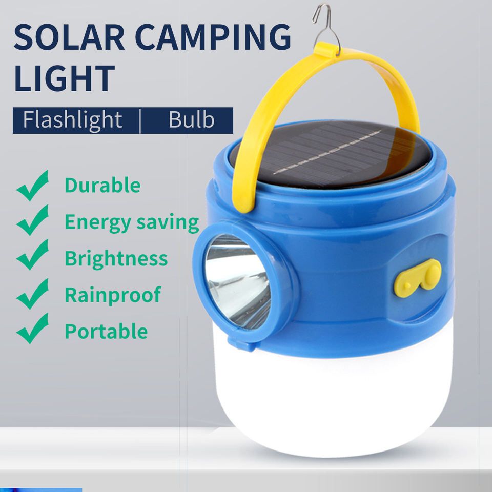 Solar Waterproof Bulb Lamp Lighting Lamp Portable Light