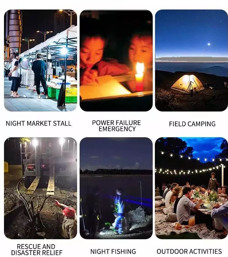 Solar Waterproof Bulb Lamp Lighting Lamp Portable Light