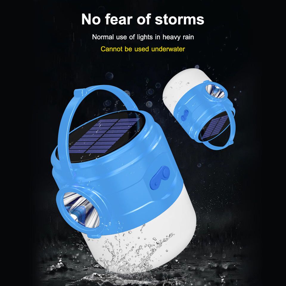 Solar Waterproof Bulb Lamp Lighting Lamp Portable Light