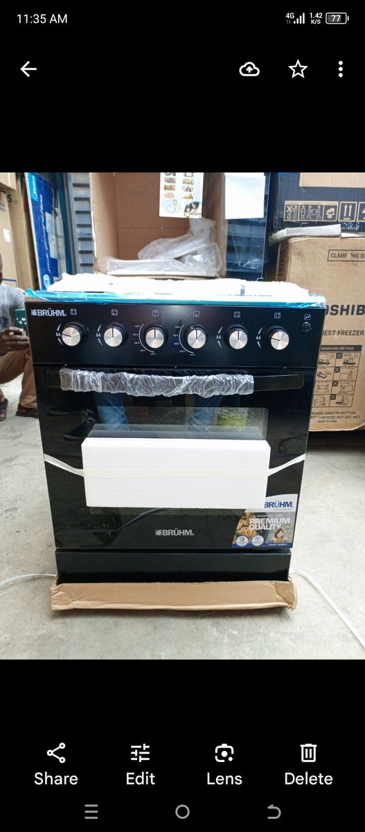 4 BURNER GAS COOKER 60/60 BGC6640G2 (black)