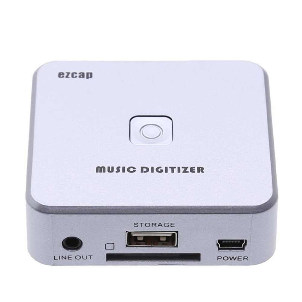 Cassette Music Digitizer 3.5mm RCA Audio Capture Adapter Recorder To SD USB Disk