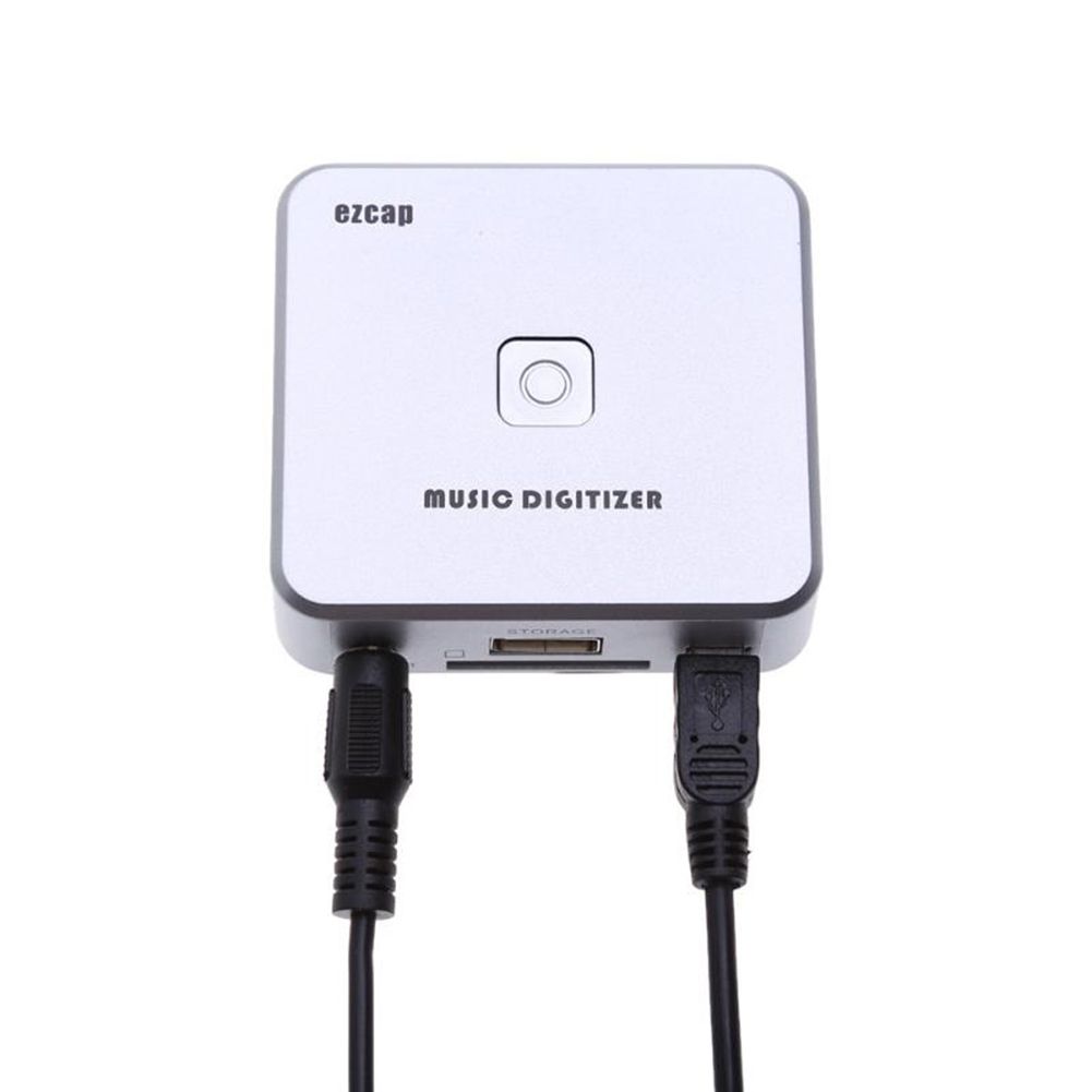Cassette Music Digitizer 3.5mm RCA Audio Capture Adapter Recorder To SD USB Disk