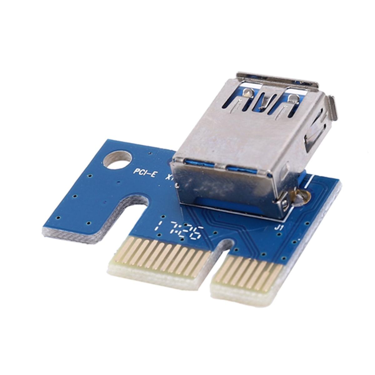 Pci-E Express 1X 4X 8X 16X Extender Riser Card Adapter 6 Pin Dc-Dc Power Cable Gpu Riser Card Adapter For Eth Bitcoin Mining